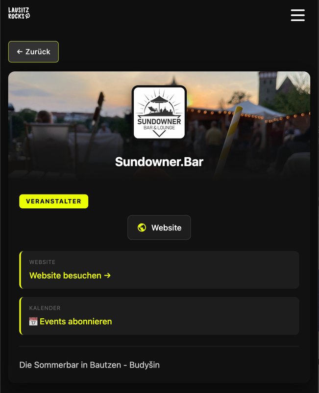 NEU: Veranstalter-Profile sind da! 🎪